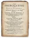 HARRINGTON, JAMES. The Prerogative of Popular Government. A Politicall Discourse in two Books. 1658